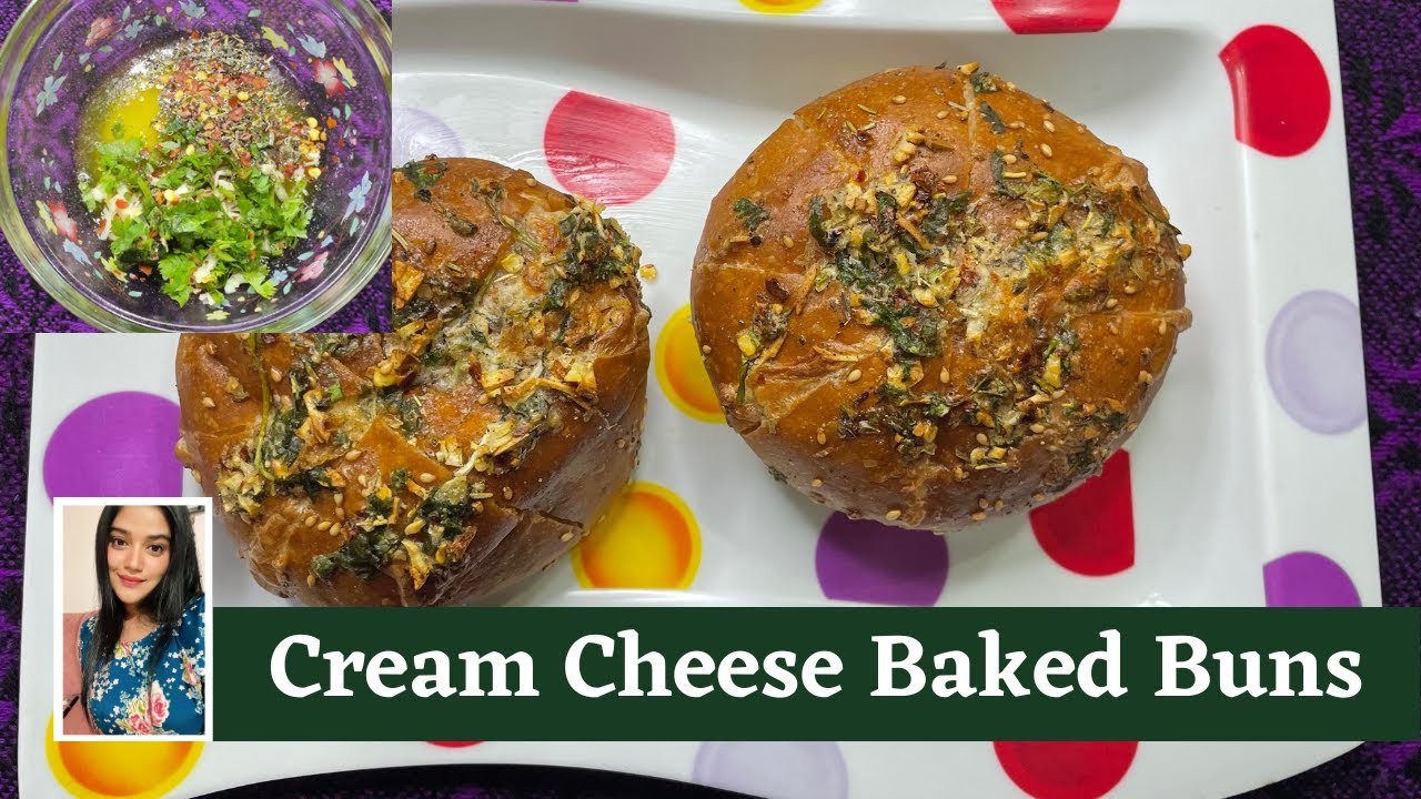 Easy Cream Cheese Baked Buns Recipe | Cream Cheese Buns Recipe | Baked Buns | Gabby Ferns