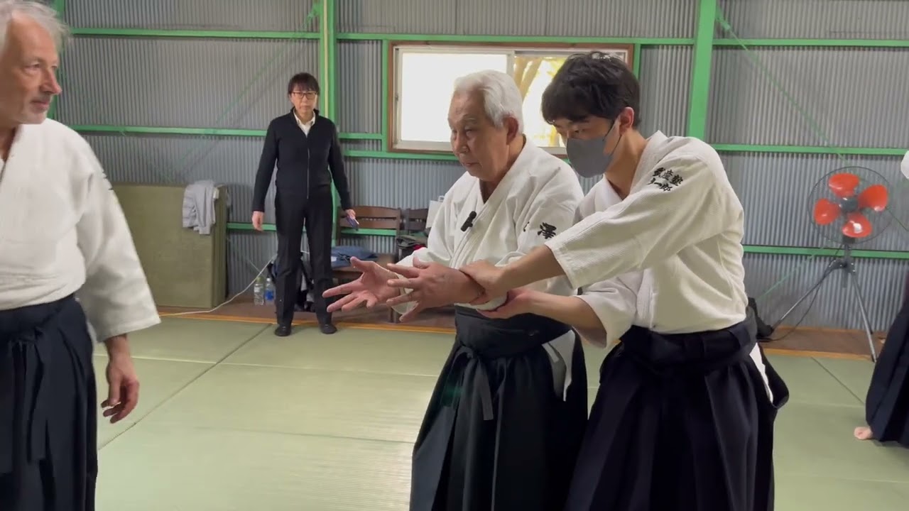 廣澤英雄先生  海外合気道師範向け講習会2022年11月12日　　　　　Hideo HIROSAWA sensei’s seminar for masters on 12 Nov. 2022.