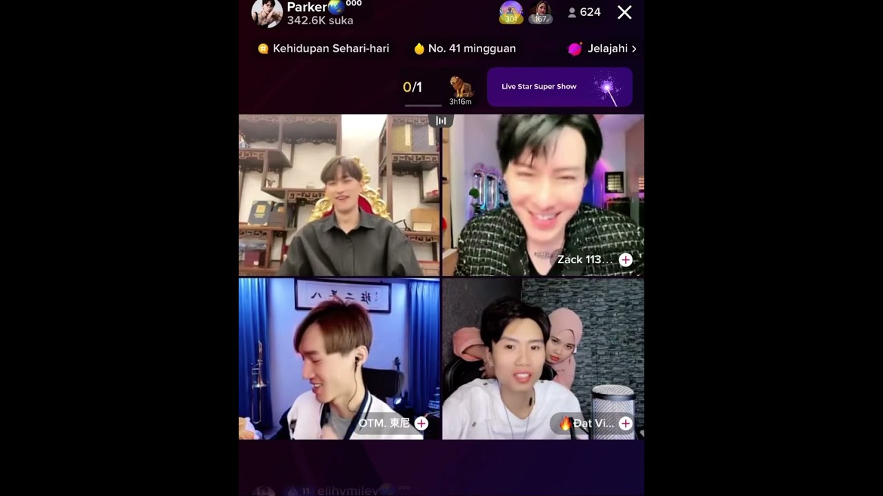 Dat villa membuat Parker,zack dan Toni iri 🤣#tiktoklive #datvilla #vidhia_r #parker #Zack🐲#shorts