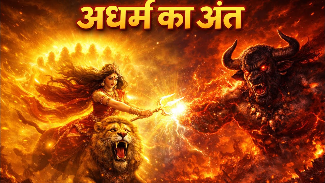 माँ दुर्गा के 9 रूप और अधर्म का अंत | माँ दुर्गा vs महिषासुर ⚔️| महागाथा | Full Cinematic Story 