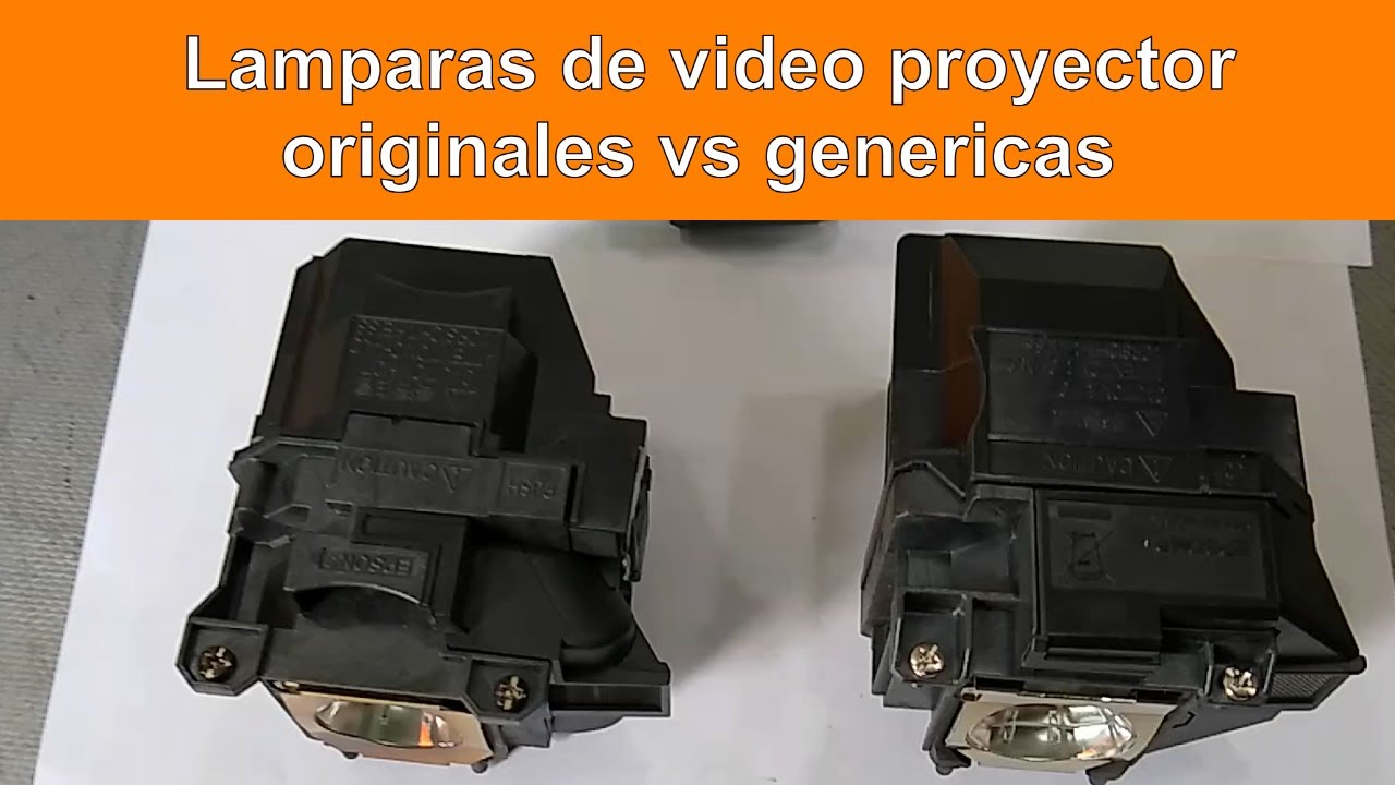 Lamparas de video proyector originales vs genéricas