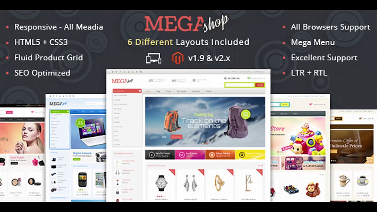 Mega Shop - Responsive Magento 1 & 2 Theme | Themeforest Website Templates and Themes