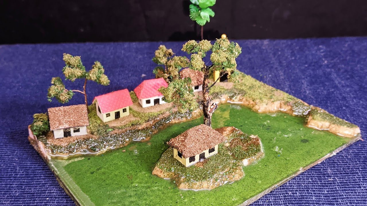 How to Build Realistic Imaginary Miniature Village|Diorama