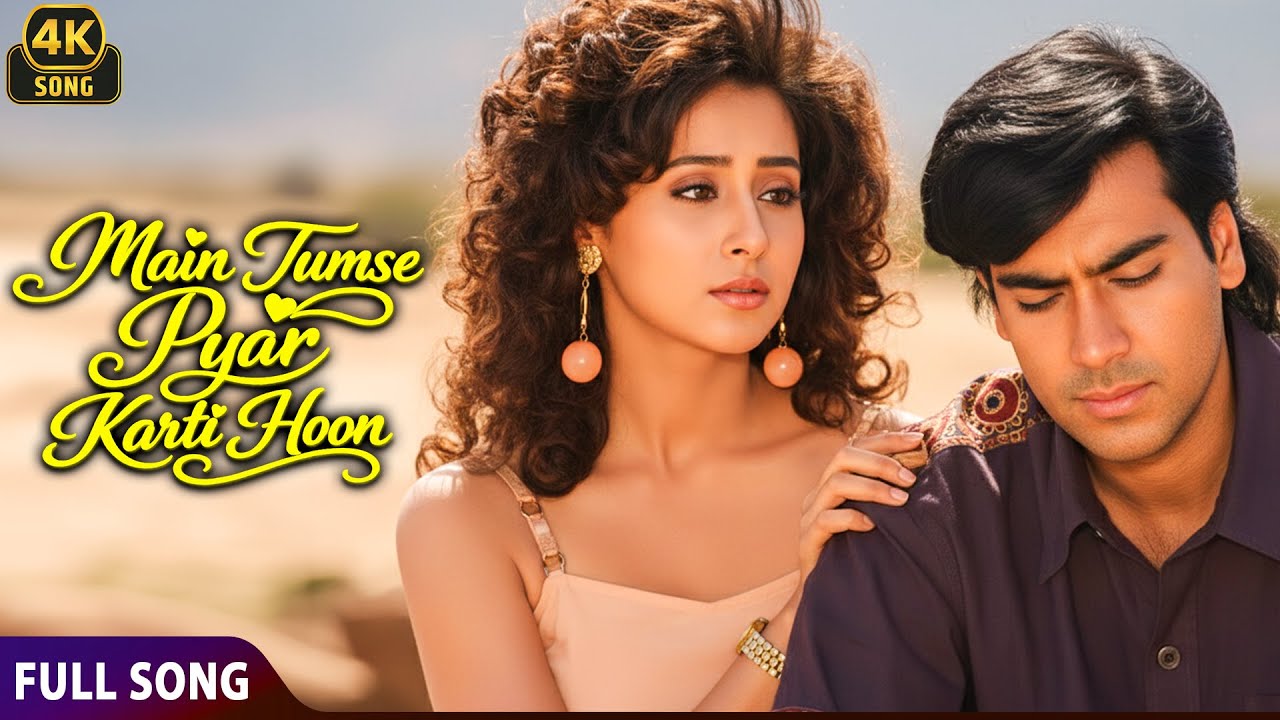 Main Tumse Pyar Karti Hoon ❤ | 90s Bollywood Love Song | Ajay Devgn, Urmila | 4K Hindi Song