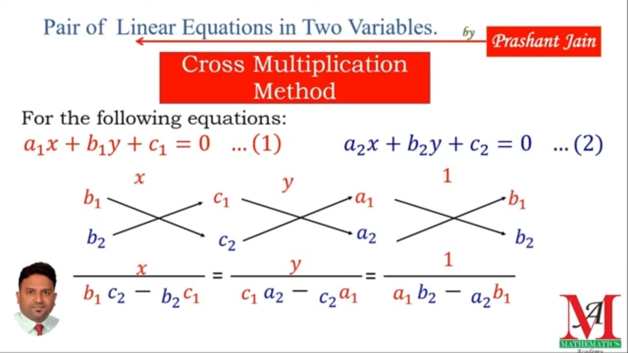 Pair of linear equations in two variables|| Part 7|| Chapter 3 ||Class 10|| Cross Multiplication