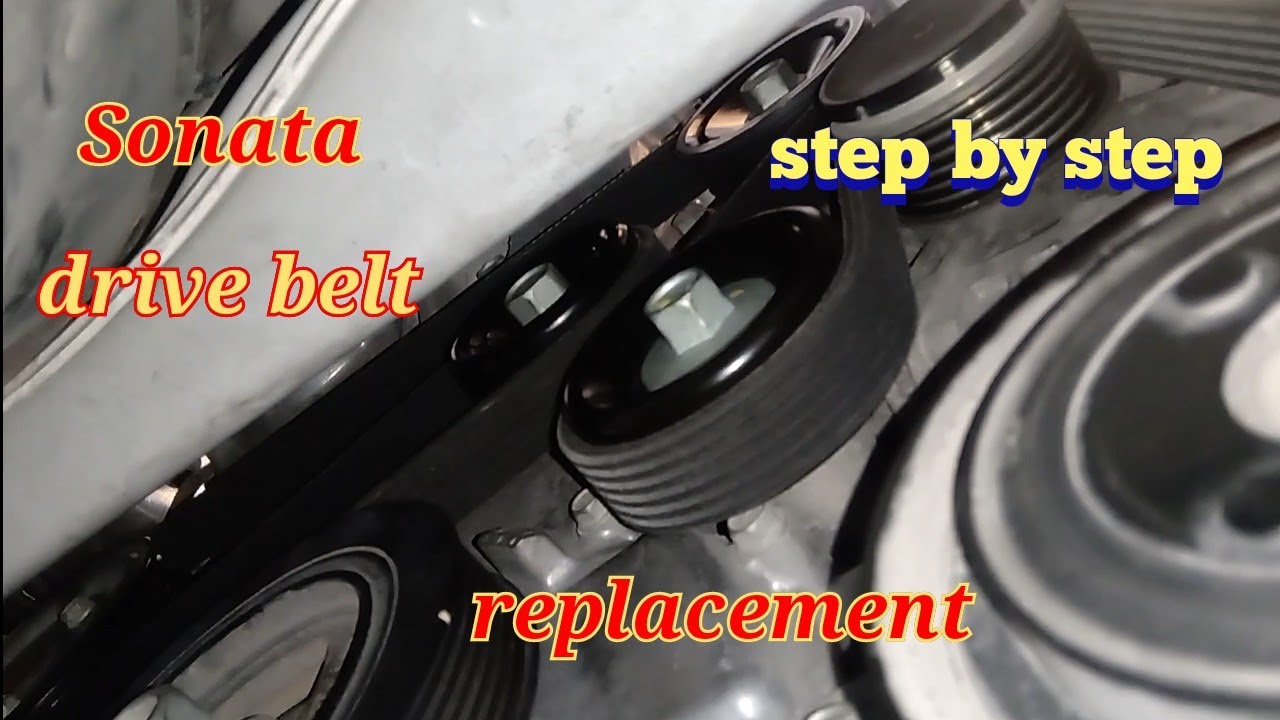 How to replace the serpentine belt on a 2.4L Hyundai Sonata. Hyundal car fan belt