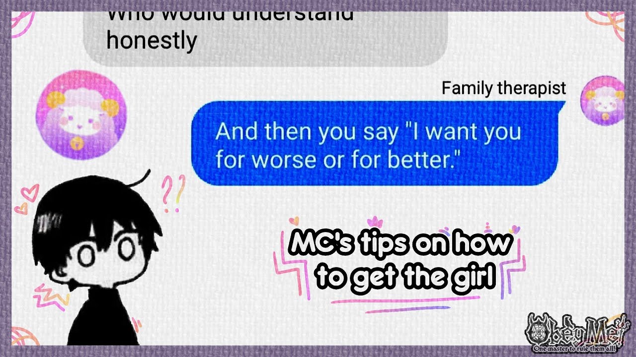 MC's tips on how to get the girl | Obey Me! Lyrics Prank