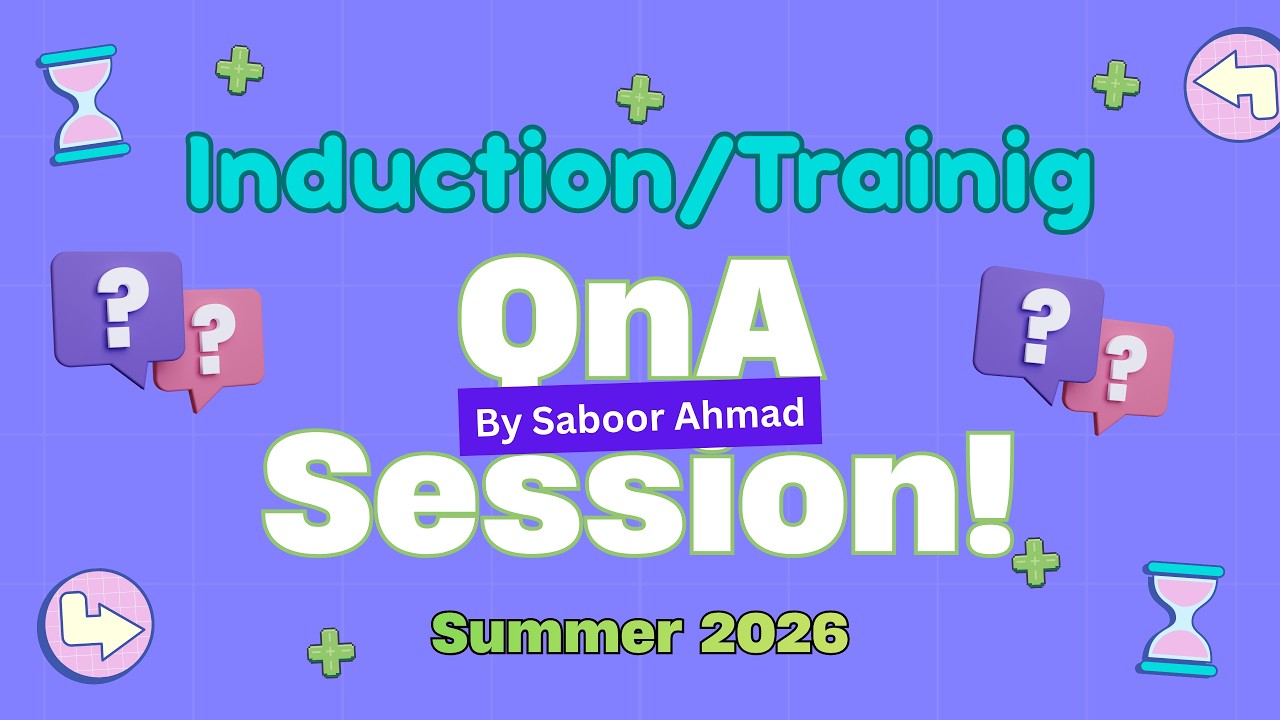 Induction QnA Session | Summer-2026 | Saboor Ahmad | ICAP | CA |