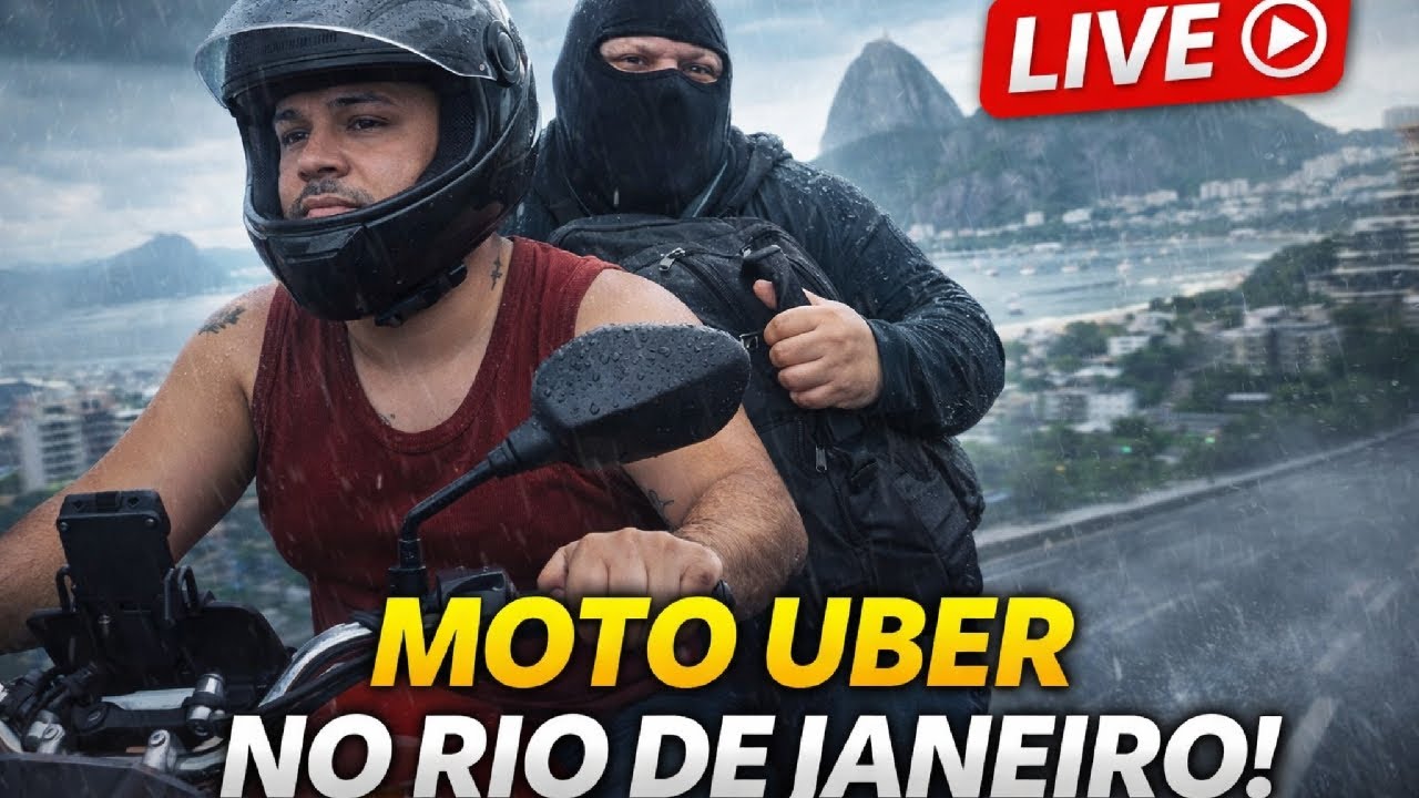 NOITE PESADA NO RIO! MOTO UBER AO VIVO 🚨