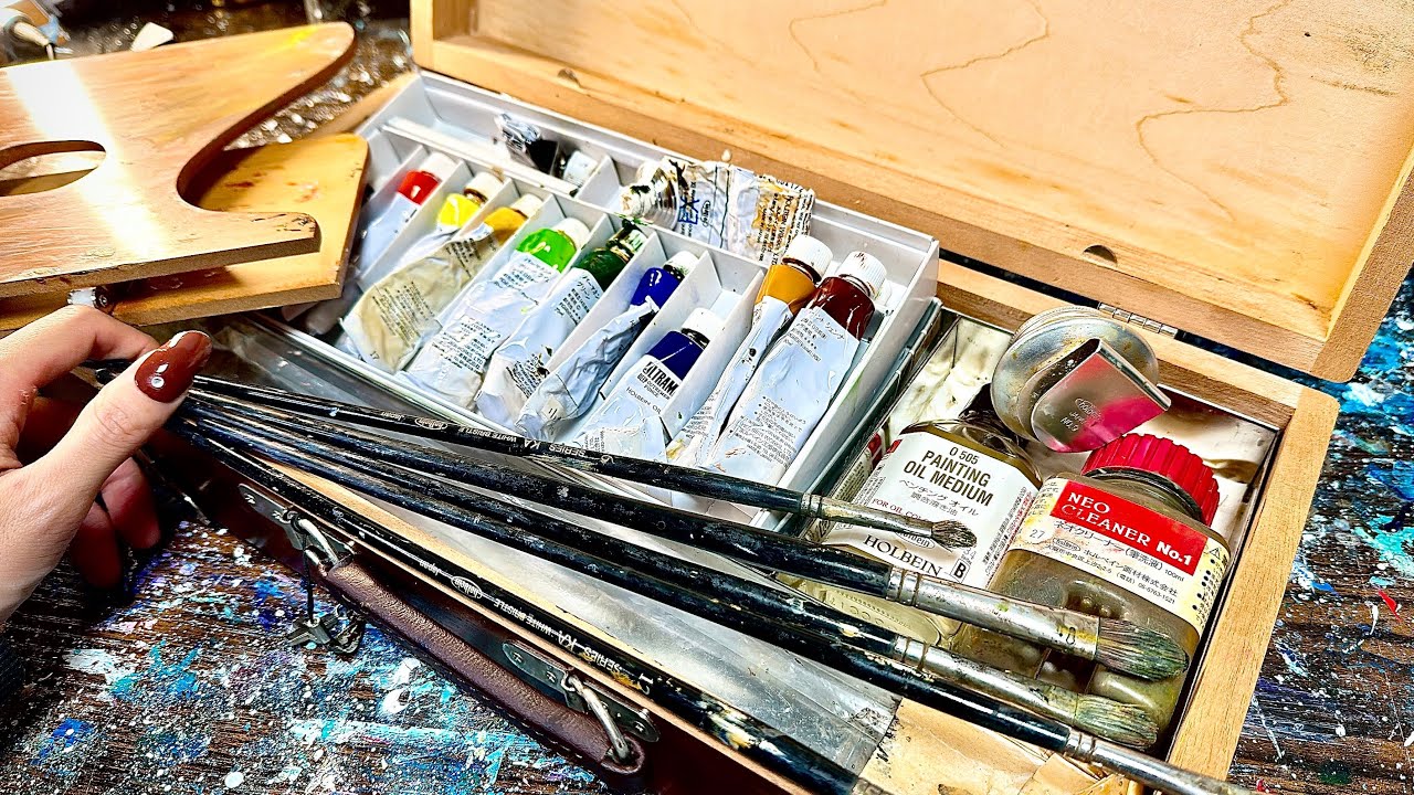 「約20年前の油絵の具」で絵を描いたらヤバかった…w