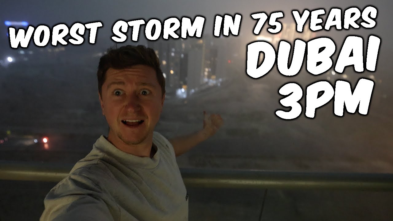 БЕЗУМНАЯ гроза 2024 года в Дубае! 🌧️
