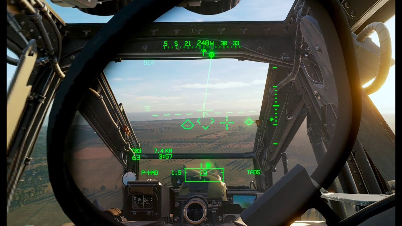 DCS Апачи полигон и мистический ночной туман