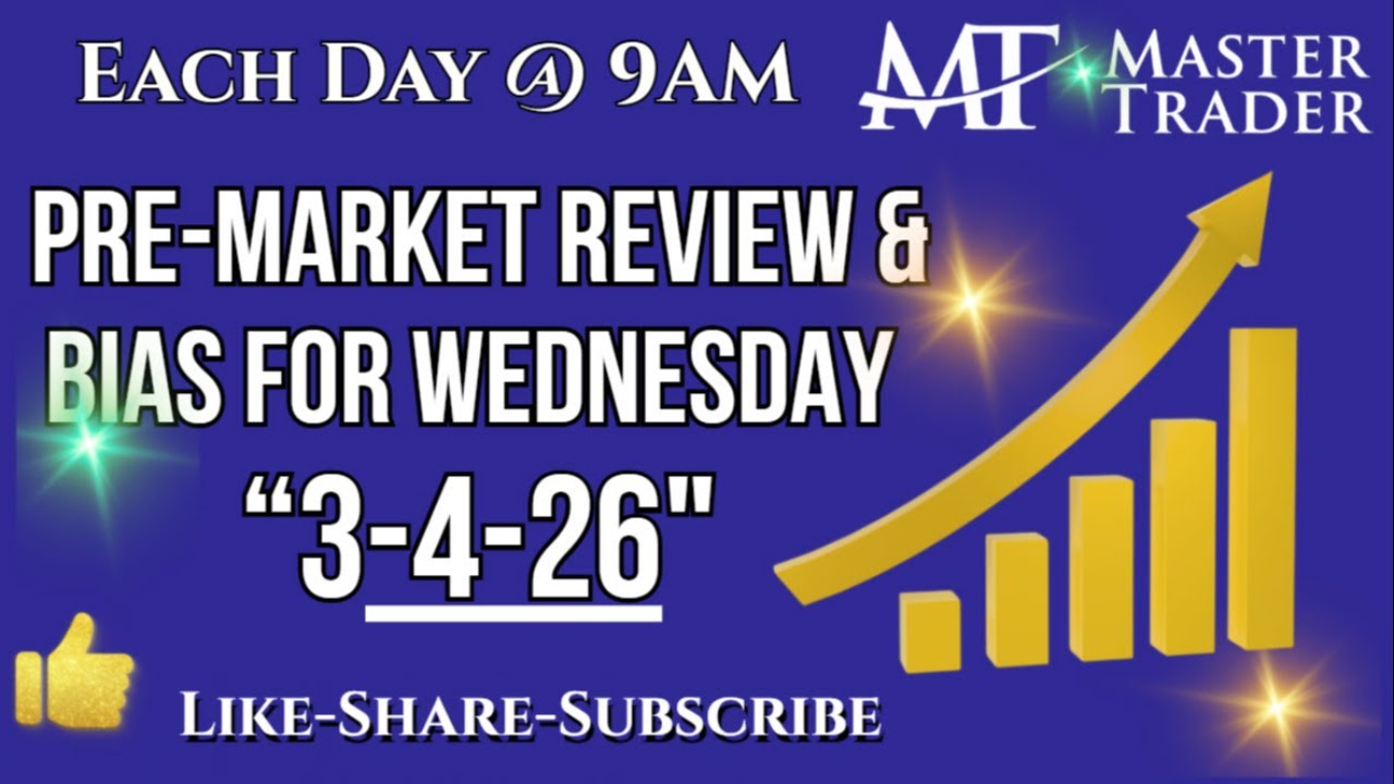Another Reversal Day! - Pre-Market, We Form a Bias Each Morning. Join us for Wednesday's Bias!