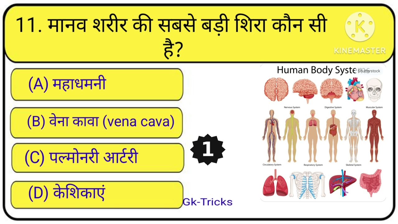 |समान्यज्ञान |RRB NTPC | Science | Biology | GS for Railway NTPC | NTPC MCQ | By Gk-Tricks| #shorts 
