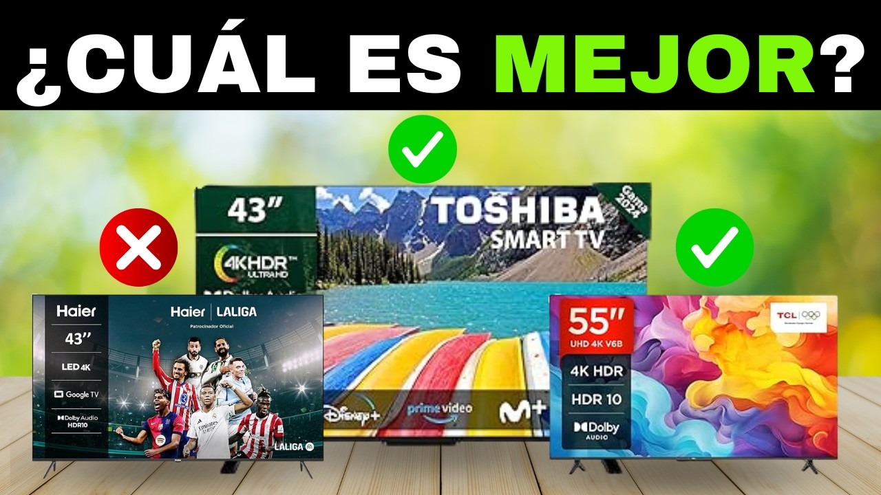✅ 10 Mejores Televisores Smart TV 4K Baratos [2026]📺Calidad/Precio para pel&iacute;culas y gaming menos 500