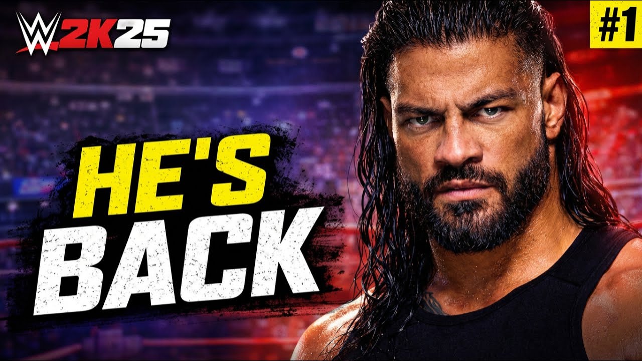WWE 2K25 | Roman Reigns Returns After Losing Everything 😨 | Full Match Gameplay
