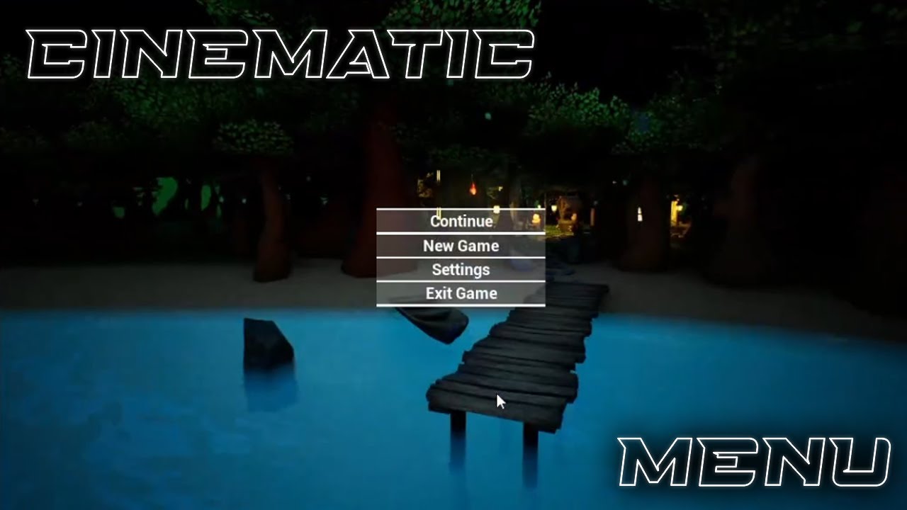 Unreal Engine 5 — создание динамической кинематографической последовательности меню, главного мен...