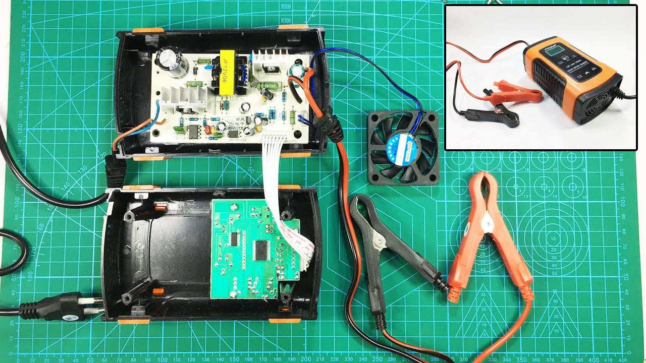 foxsur 12v 5a pulse repair LCD battery charger (unboxing/test/disassembly)