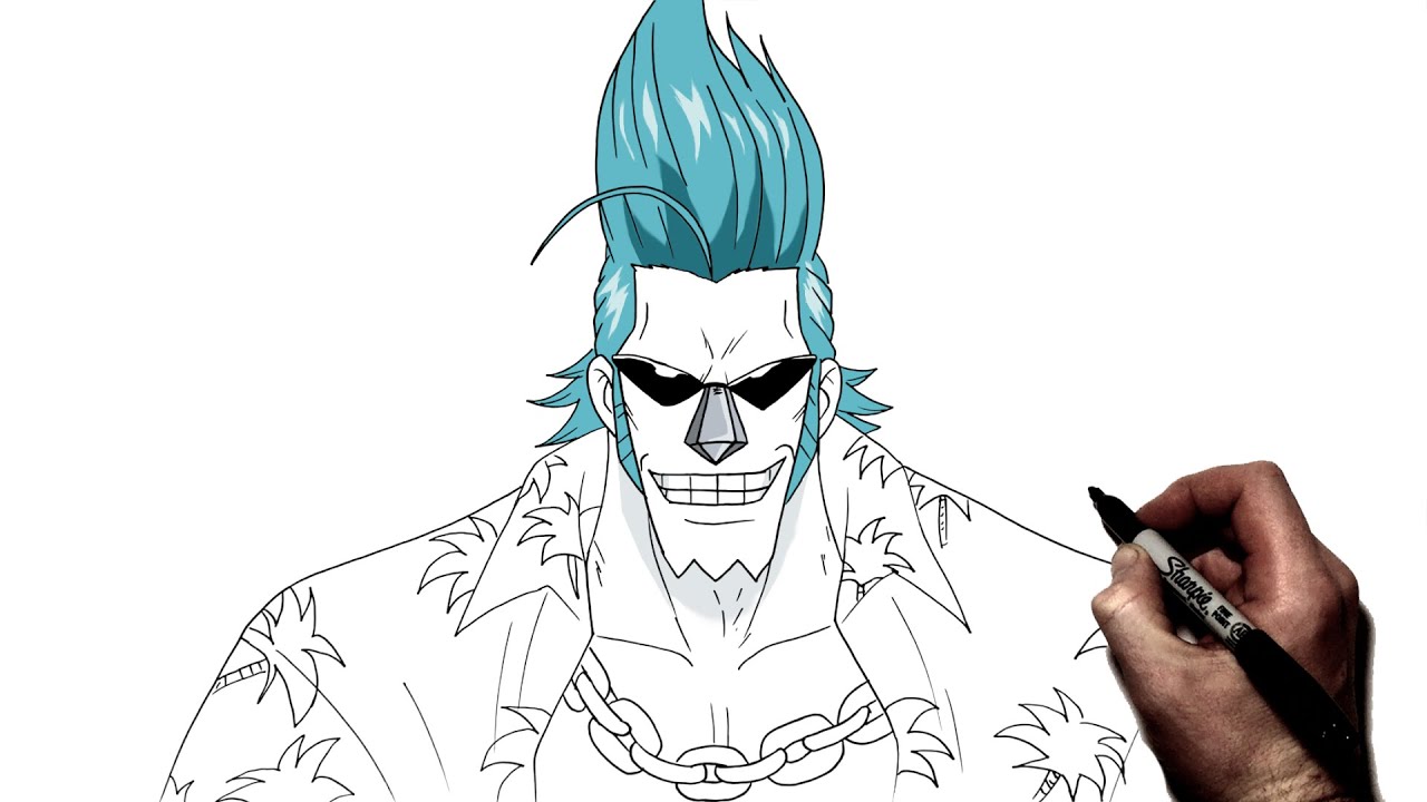 How To Draw Franky | Step By Step | One Piece
