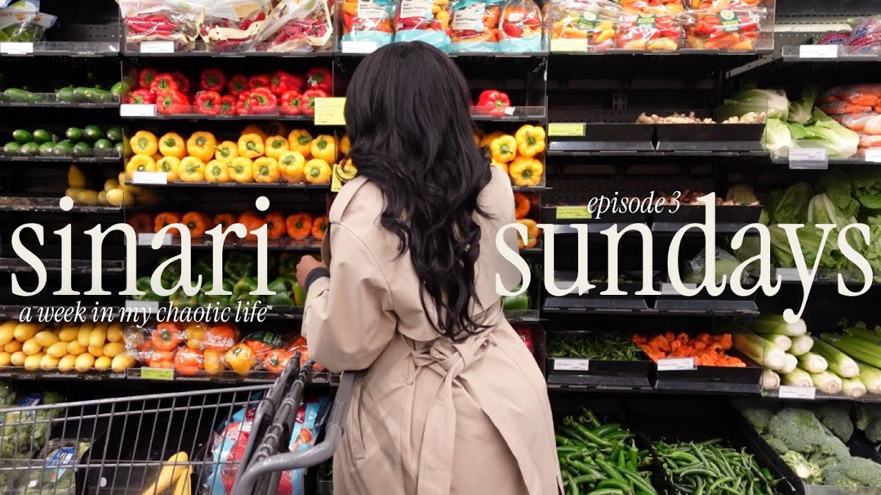 sinari sundays | coffee + errands + filming makeup videos + more