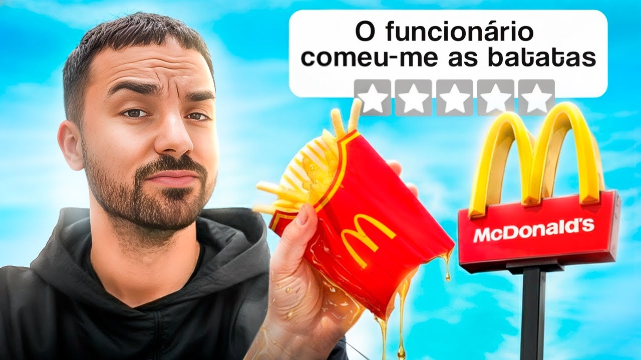 TESTEI as REVIEWS de 1⭐ do MC DONALDS 🍟