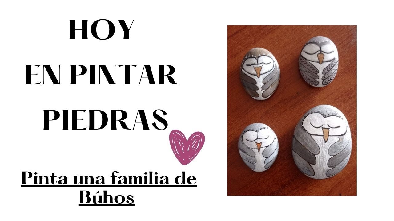 Búhos fáciles en piedras | Arte creativo paso a paso