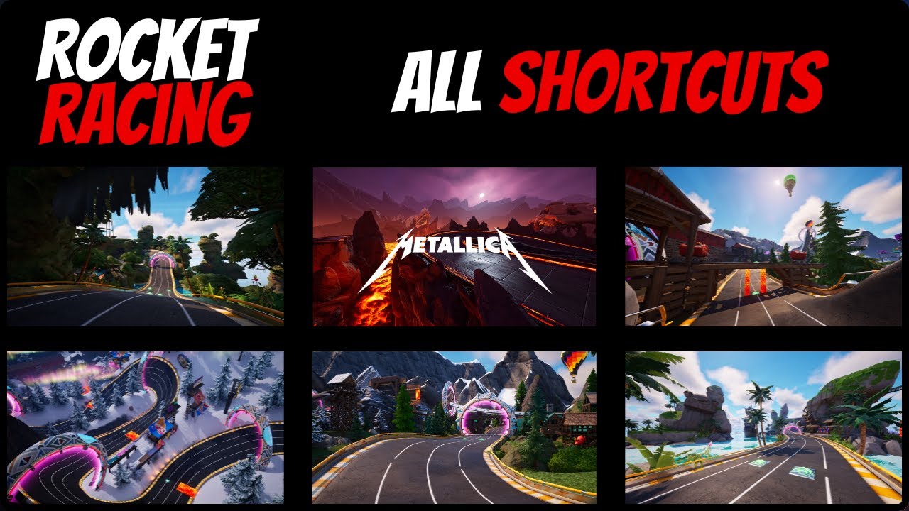 Rocket Racing - All Shortcuts on the 6 New Maps