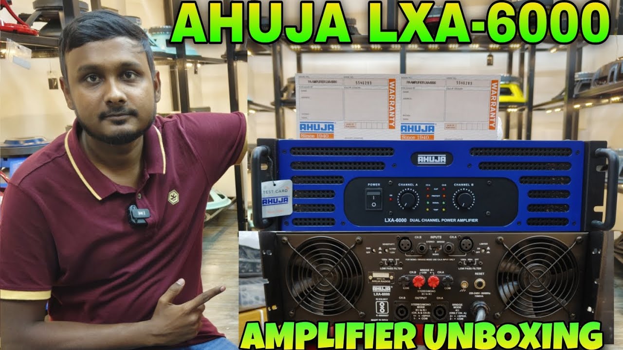 AHUJA LXA 6000 AMPLIFIER UNBOXING | AHUJA LXA 6000 AMPLIFIER PRICE | AHUJA AMPLIFIER PRICE | DJ SHOP