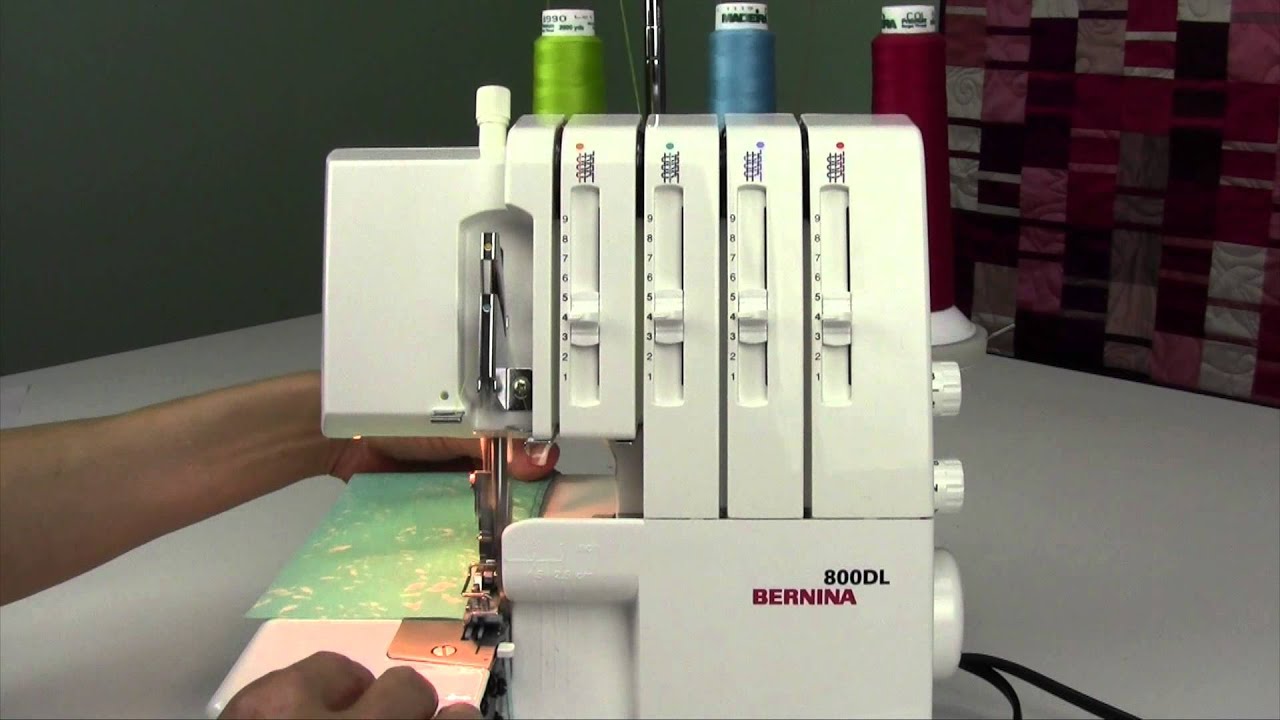 Bernina 800DL Serger 15 3-Thread Narrow Overlock Edge