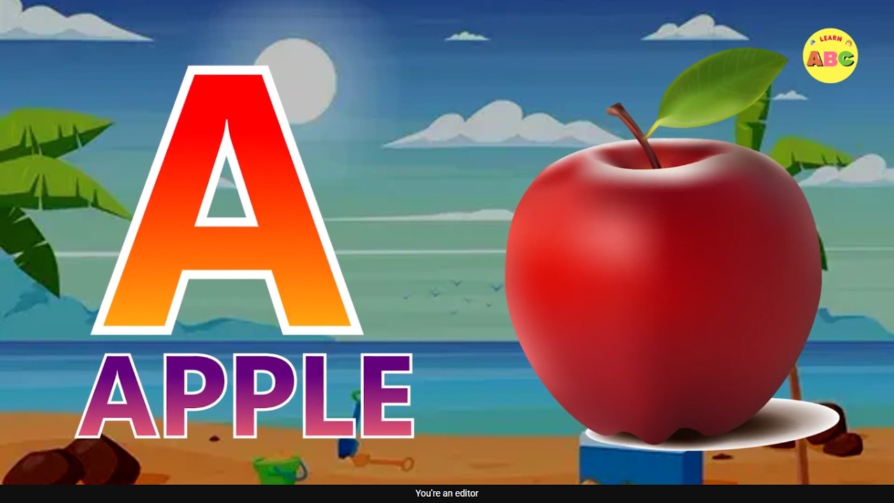 A for Apple 🍎 ABCD Song & Phonics for Kids | Learn the Alphabet 122
