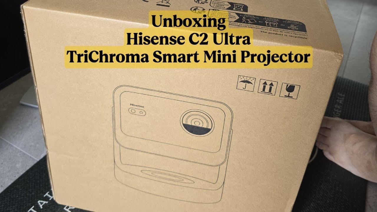 Unboxing Hisense C2 Ultra TriChroma Smart Mini Projector #hisense #smartprojector #projector