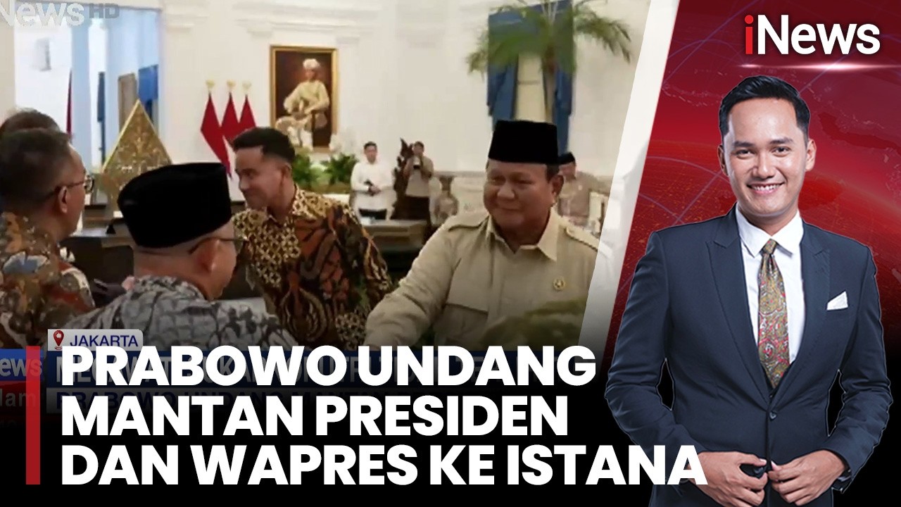 Prabowo Undang Mantan Presiden dan Wapres ke Istana, Megawati Tak Terlihat |iNews Malam (03/03)