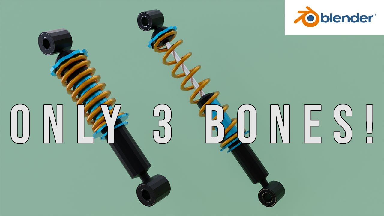 How to make a coilover - Blender