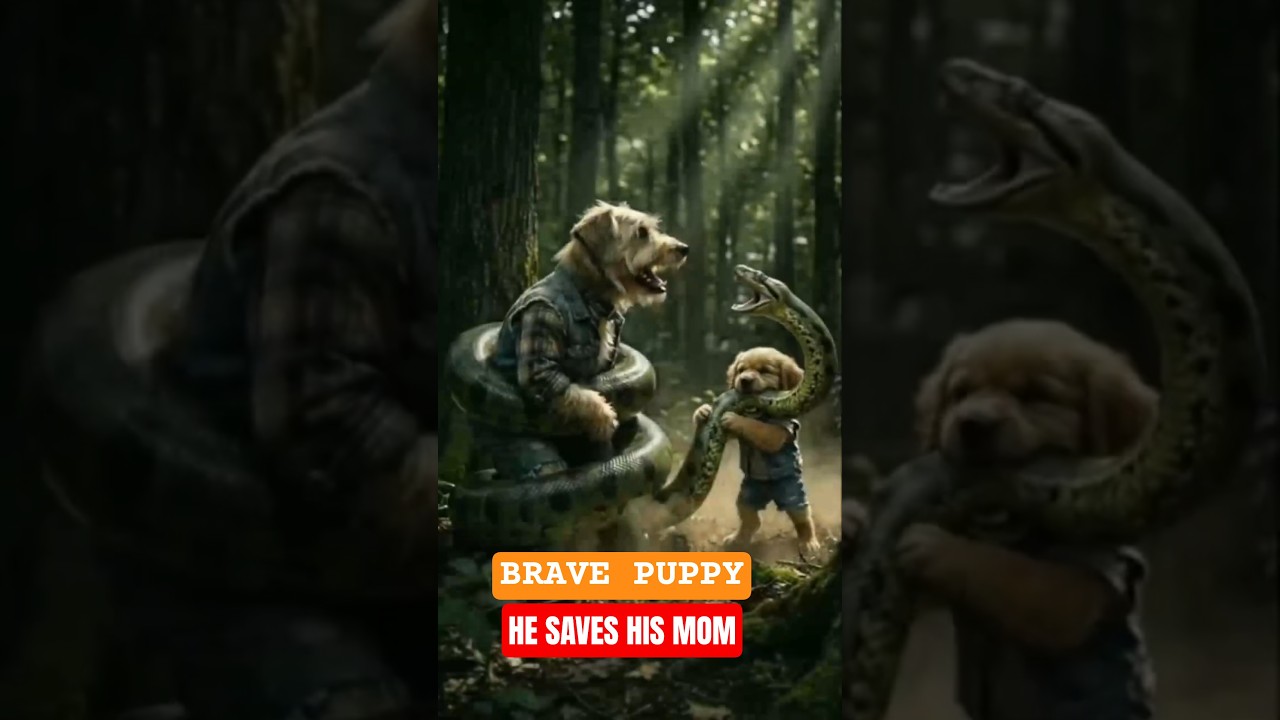Brave Puppy Saves Mom From Giant Anaconda! 🐍🐶 