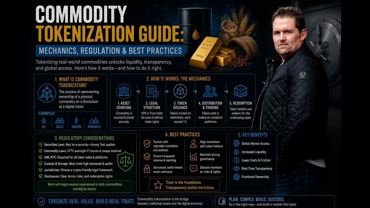 Commodity Tokenization Guide: Mechanics, Regulation & Best Practices | Adam Tracy
