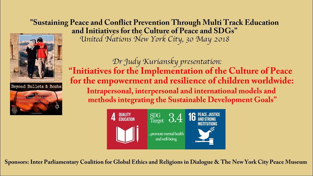 Peace and Conflict Resolution at UN event with Dr Judy Kuriansky
