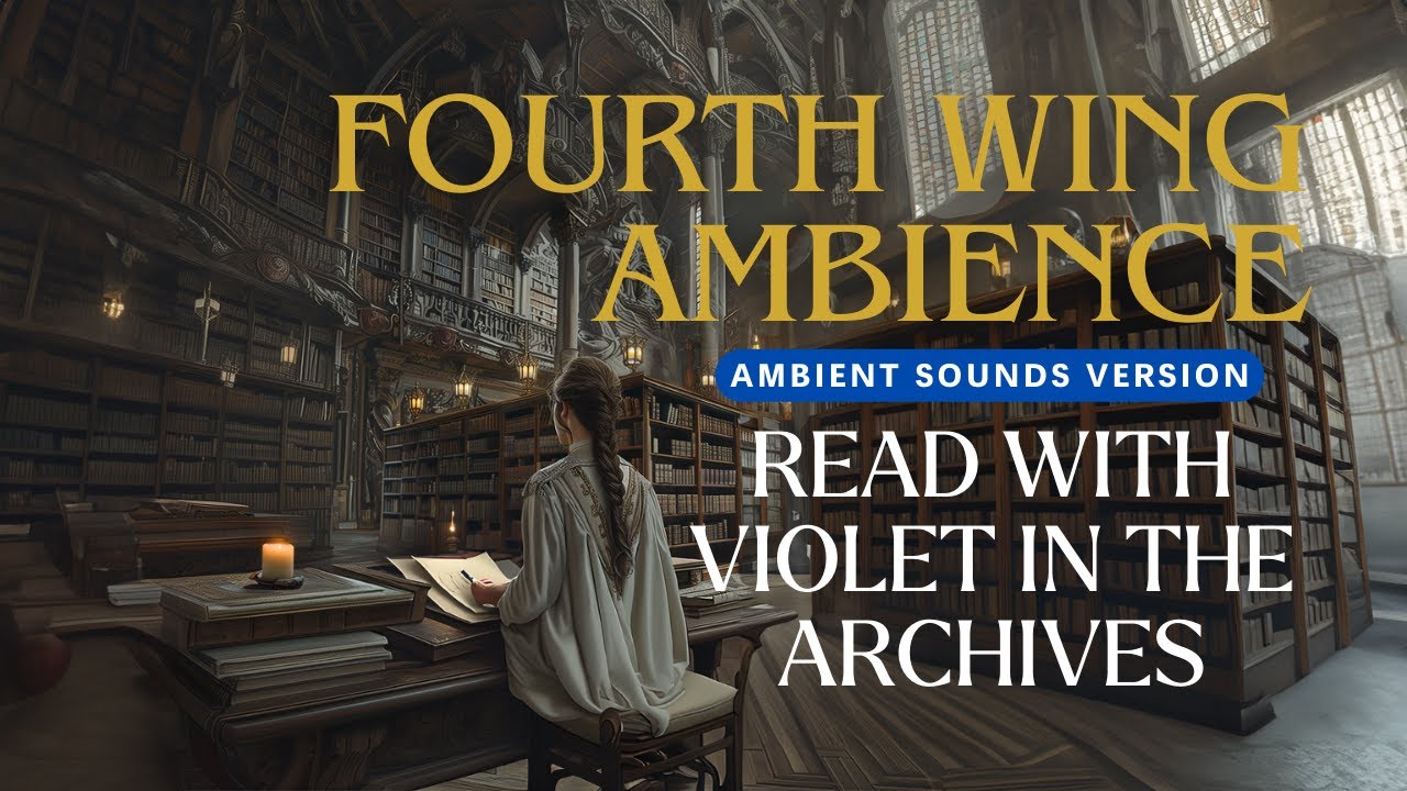 Scribe's Quadrant, Fourth Wing (Study with Violet Sorrengail, 2 hours of ambient library sounds)