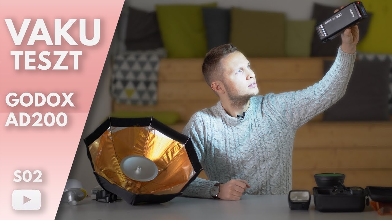 Egy megfizethető atomvaku // Godox AD200 vaku