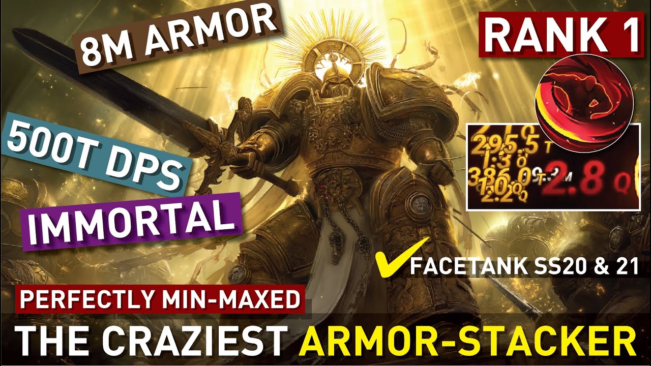 2.8 Quadrillion DAMAGE? 8M Armor? 🔥Perfectly Min-Maxed Armor-Stacker Rehan2 Showcase | S11 Vorax TLI