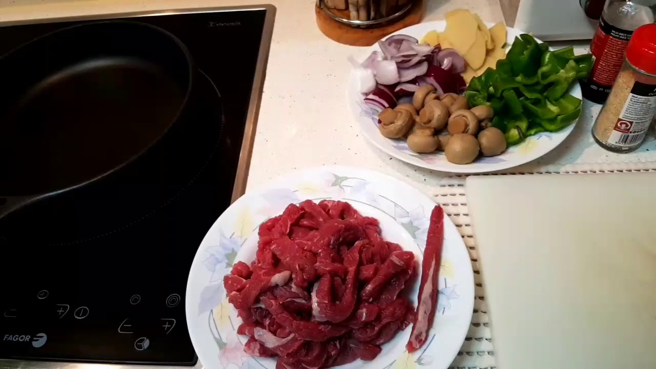 Ternera en salsa de ostras