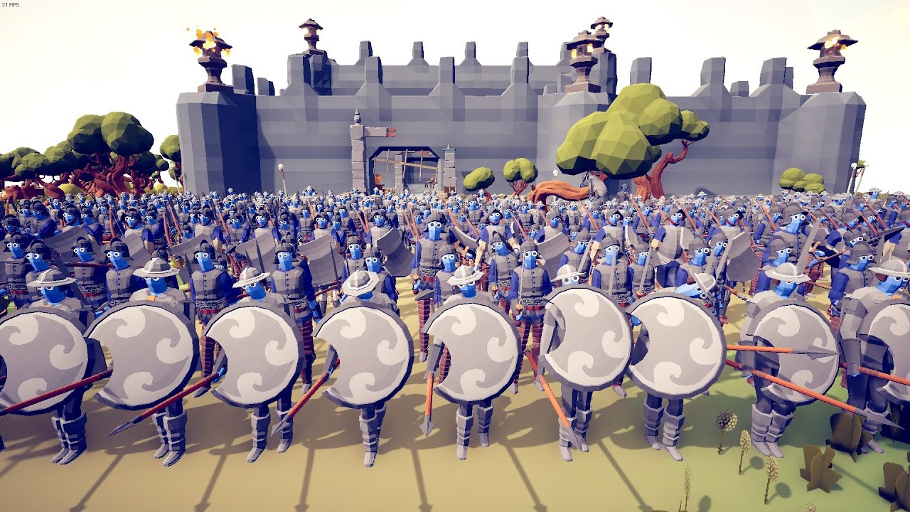 250x MEDIEVAL ARMY ATTACK ENEMY CASTLE - Totally Accurate Battle Simulator TABS