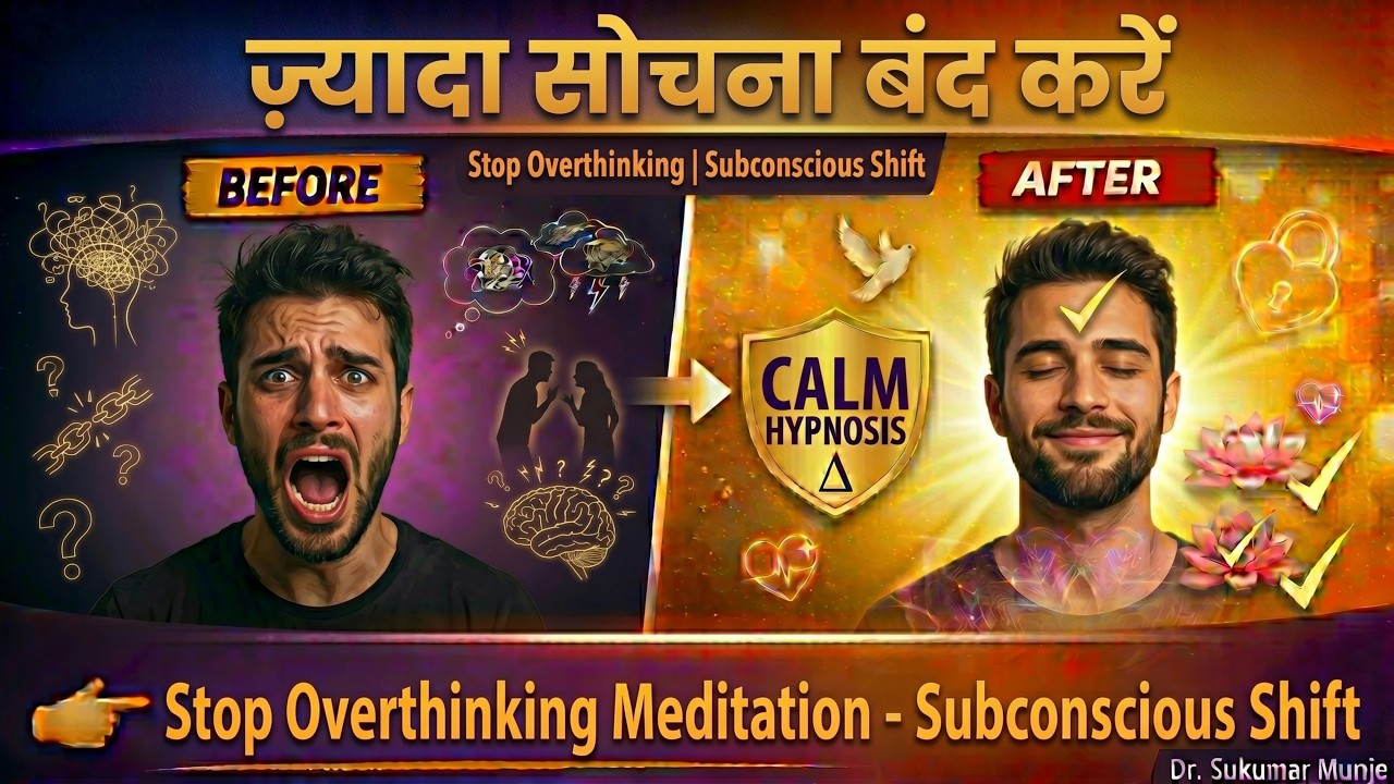 Stop Overthinking in 10 Minutes | Powerful Meditation for Calm Mind | No Thoughts | Hindi