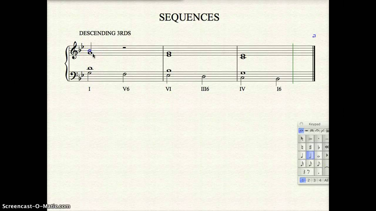 Descending 3rd sequence
