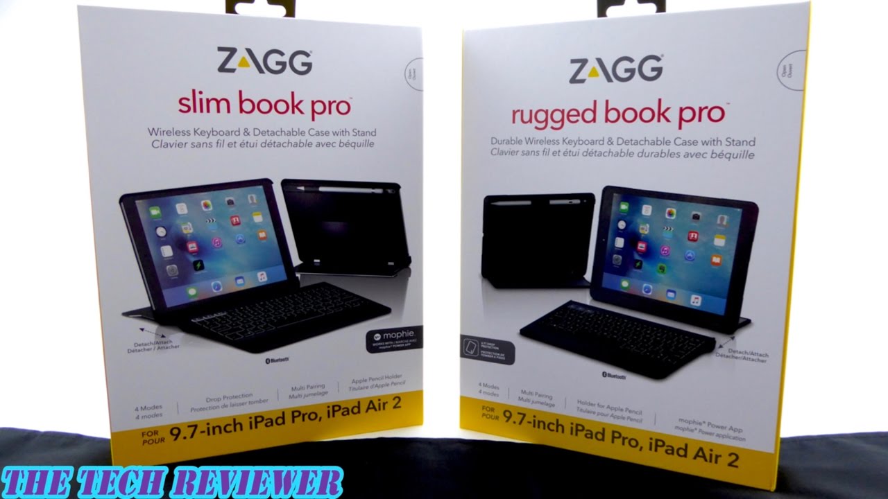 Zagg Rugged Book Pro & Slim Book Pro: Outstanding Keyboard Cases for iPad Pro 9.7!