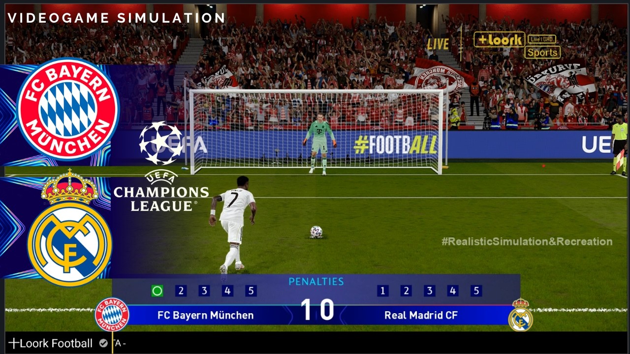 PENALTIES:  Bayern Munich vs Real Madrid ⚽ UEFA Champions League 25-26 (Simulaci&oacute;n)