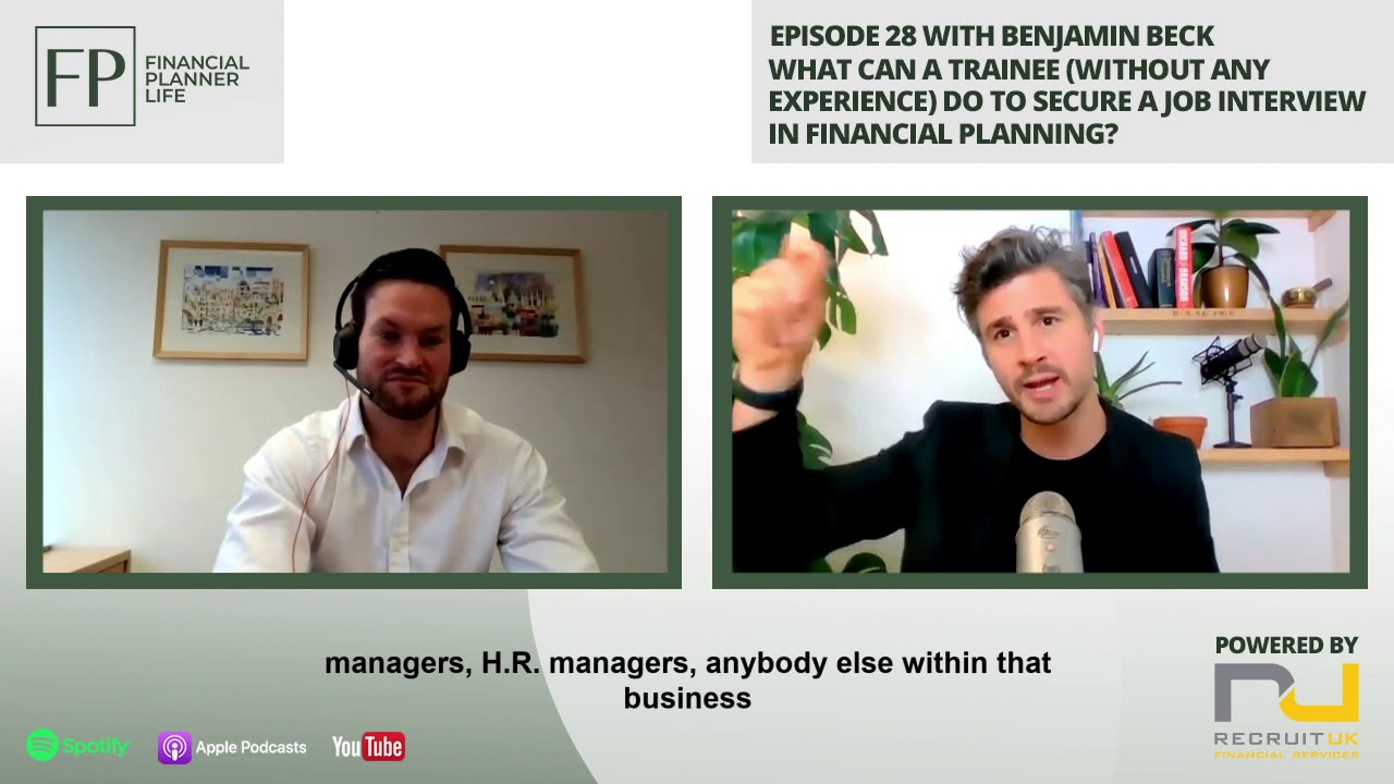 How to get an entry level job as a financial planner or Financial adviser, without experience