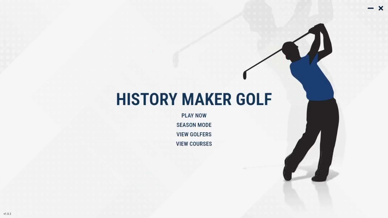 History Maker Golf Companion App - Playing Tournaments
