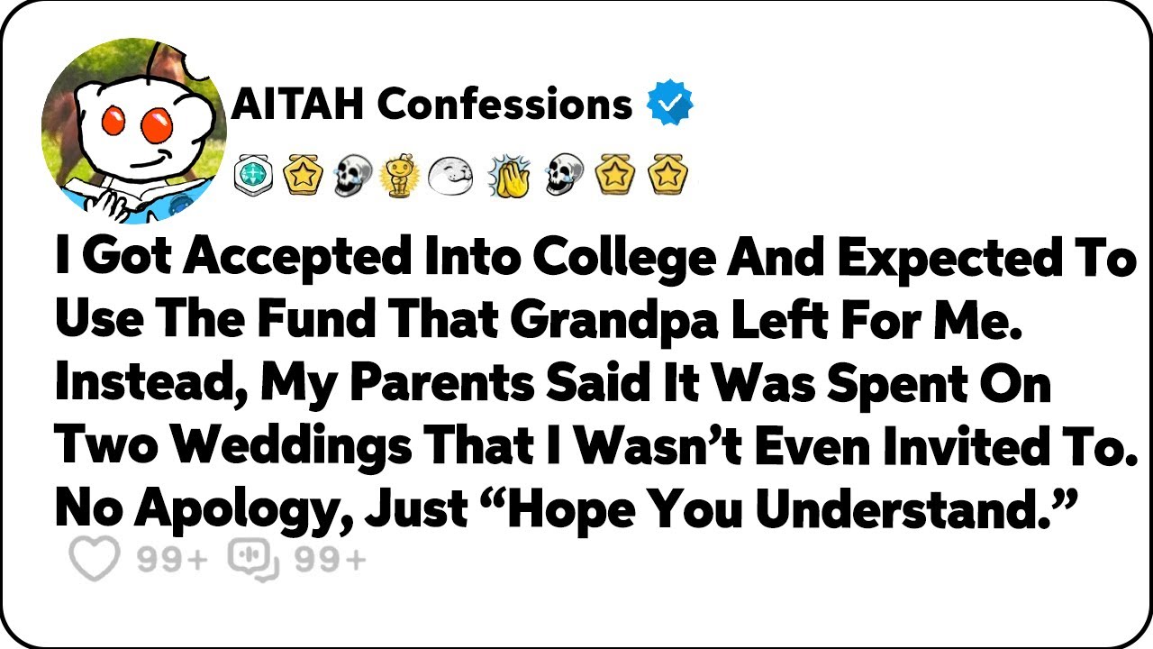 My Parents Announced That My College Fund Was Used On My Sisters’ Wedding… Reddit Family Stories