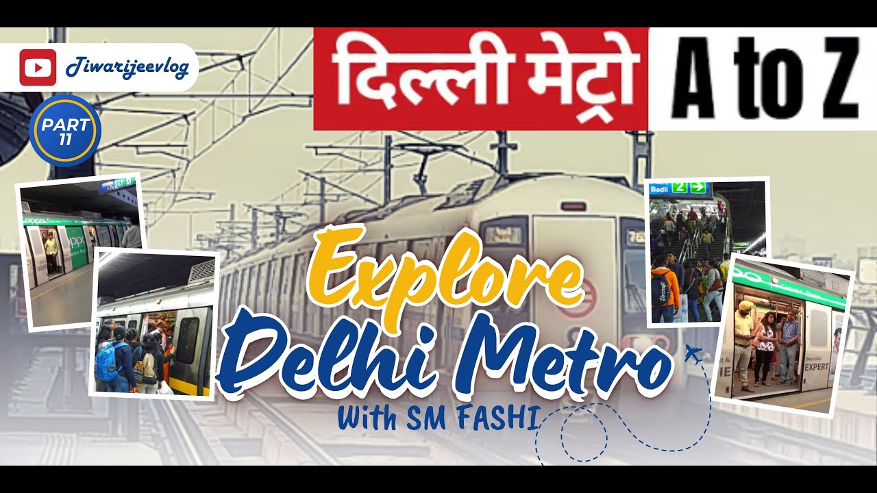Delhi metro journey - Pari Chowk To Nizamuddin, Checking out full metro 🚈 Part 11