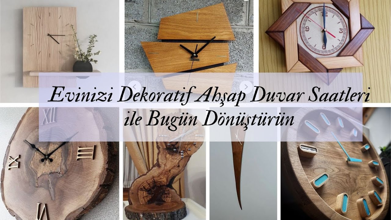 Evinizi Dekoratif Ahşap Duvar Saatleri ile Bugün Dönüştürün